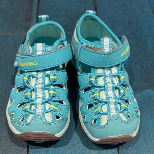 Merrell Kids Aqua Blue Sandals size 9 new without box